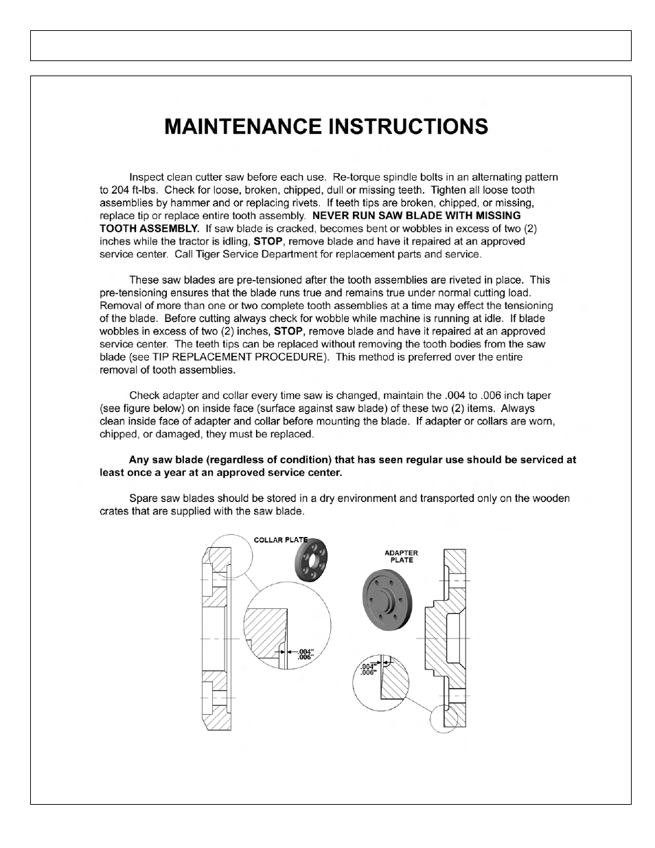 Clean cutter maintenance | Tiger Products Co., Ltd CNH T6010-80 User Manual | Page 285 / 316