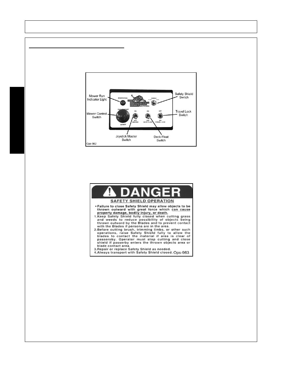 1 switch box and joystick control, Operation, Opera t ion | Tiger Products Co., Ltd CNH T6010-80 User Manual | Page 98 / 316