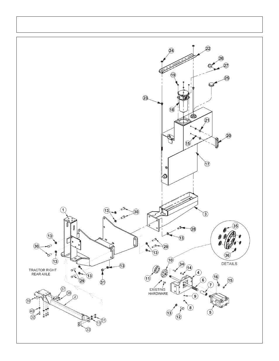 Tractor mount kit - main frame 5101e | Tiger Products Co., Ltd JD 5083E User Manual | Page 102 / 182