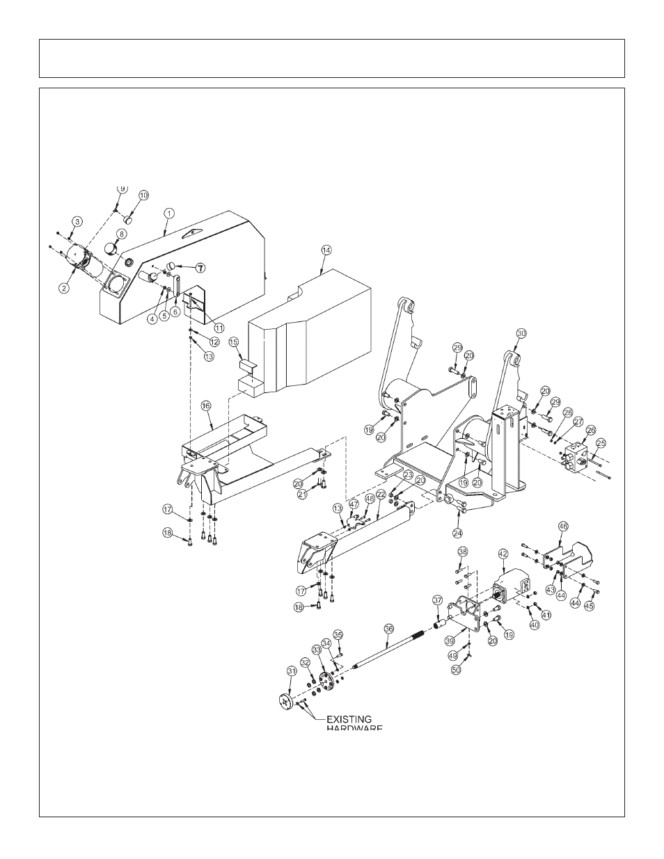 Tractor mount kit - main frame 5101e - loader | Tiger Products Co., Ltd JD 5083E User Manual | Page 106 / 182