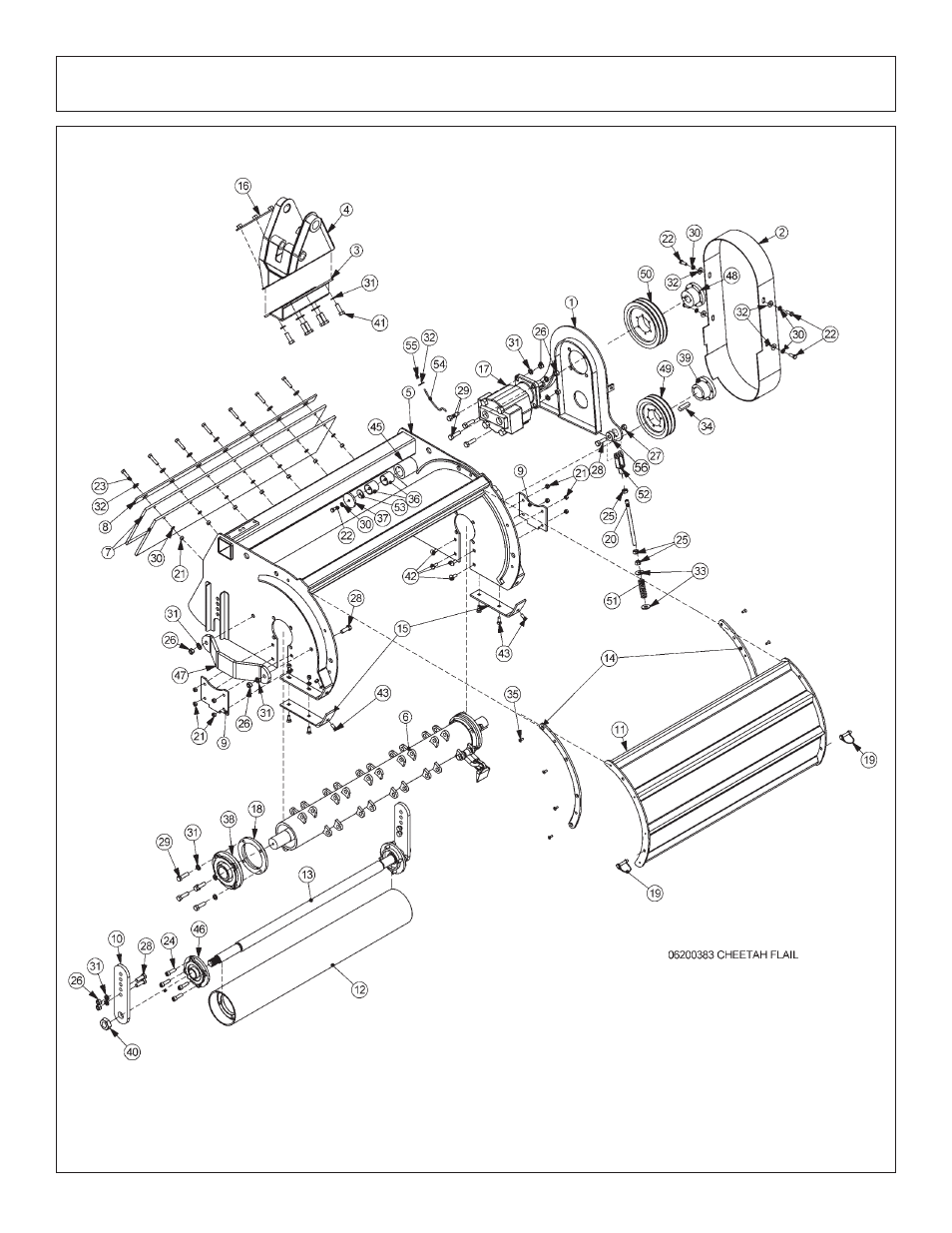 Cheetah flail head assy | Tiger Products Co., Ltd JD 5083E User Manual | Page 152 / 182