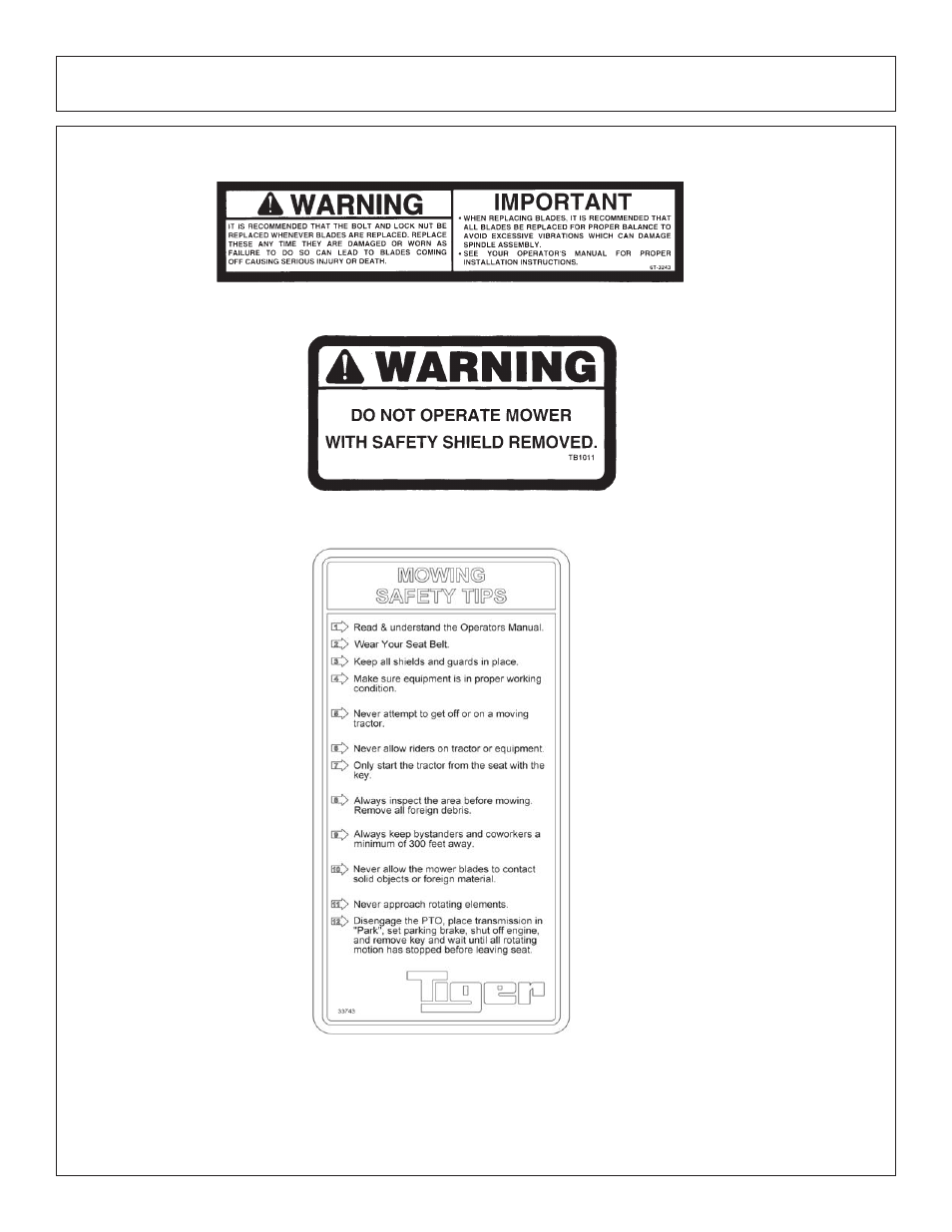 Safety | Tiger Products Co., Ltd JD 5083E User Manual | Page 31 / 182