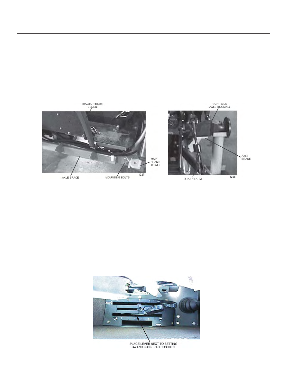 Assembly 3-point boom rest mounting, Axle brace | Tiger Products Co., Ltd JD 5083E User Manual | Page 38 / 182