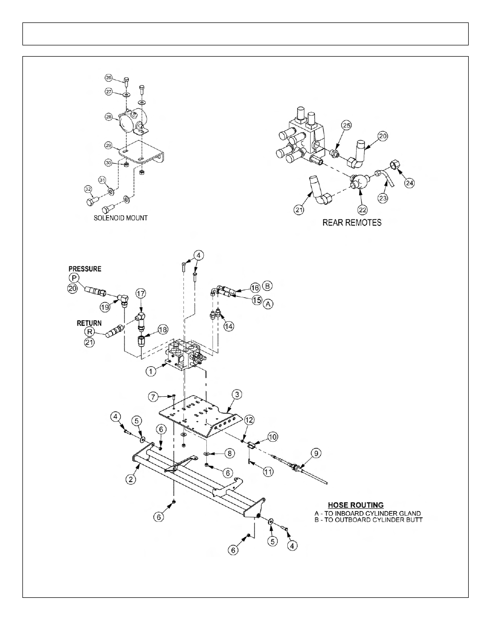 Cable (manual) lift valve - 2 spool cable | Tiger Products Co., Ltd JD 5065 / 5085 - 5105M User Manual | Page 130 / 232