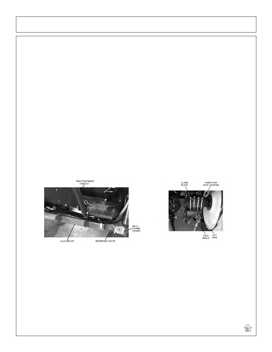 Assembly, Temperature gauge mounting, Main frame installation | Axle brace mounting | Tiger Products Co., Ltd JD 5065 / 5085 - 5105M User Manual | Page 46 / 232