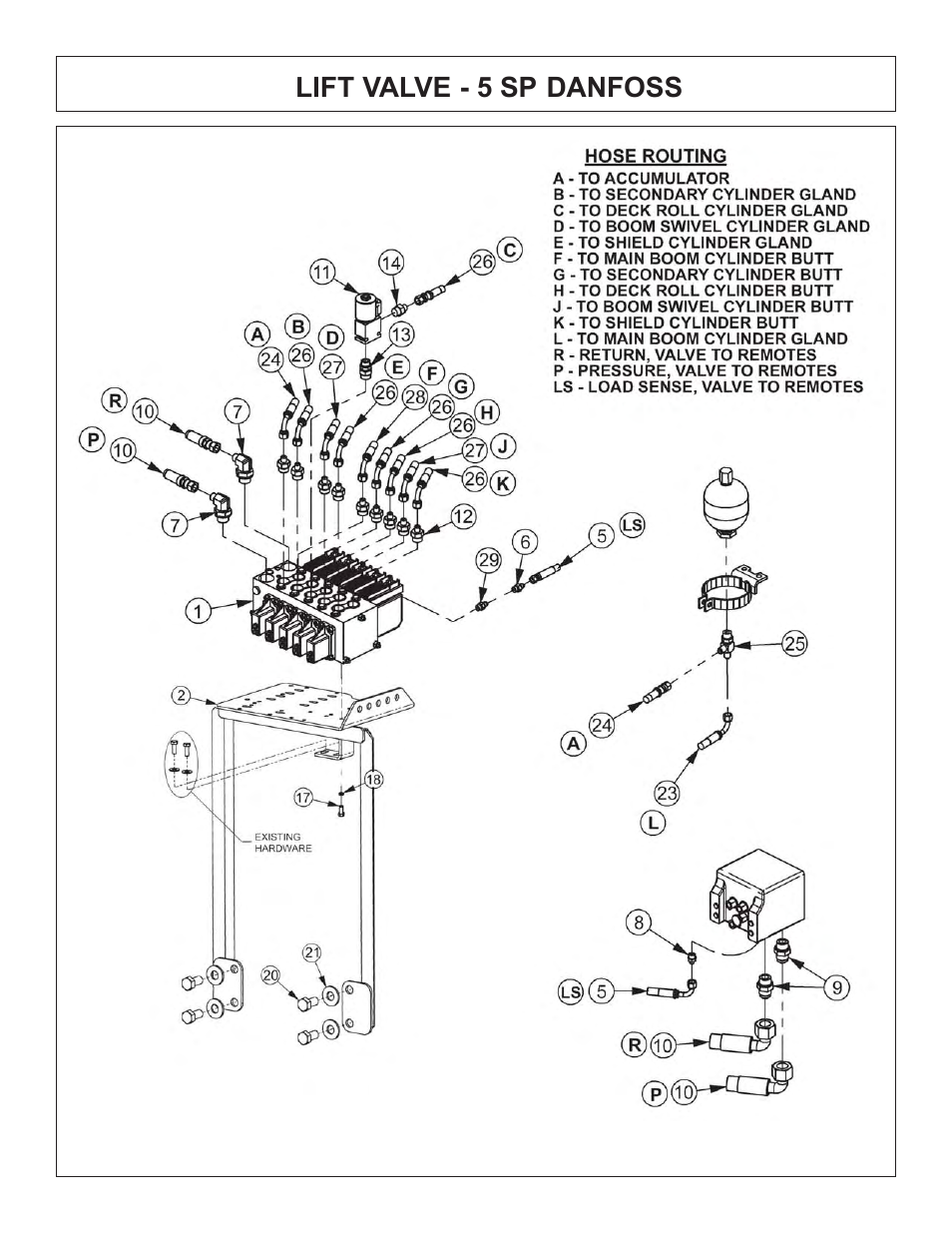 Lift valve - 5 sp danfoss | Tiger Products Co., Ltd COUGAR BOOM 7X30 User Manual | Page 114 / 188