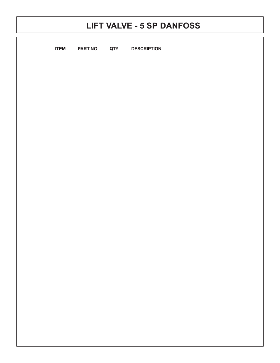 Lift valve - 5 sp danfoss | Tiger Products Co., Ltd COUGAR BOOM 7X30 User Manual | Page 115 / 188