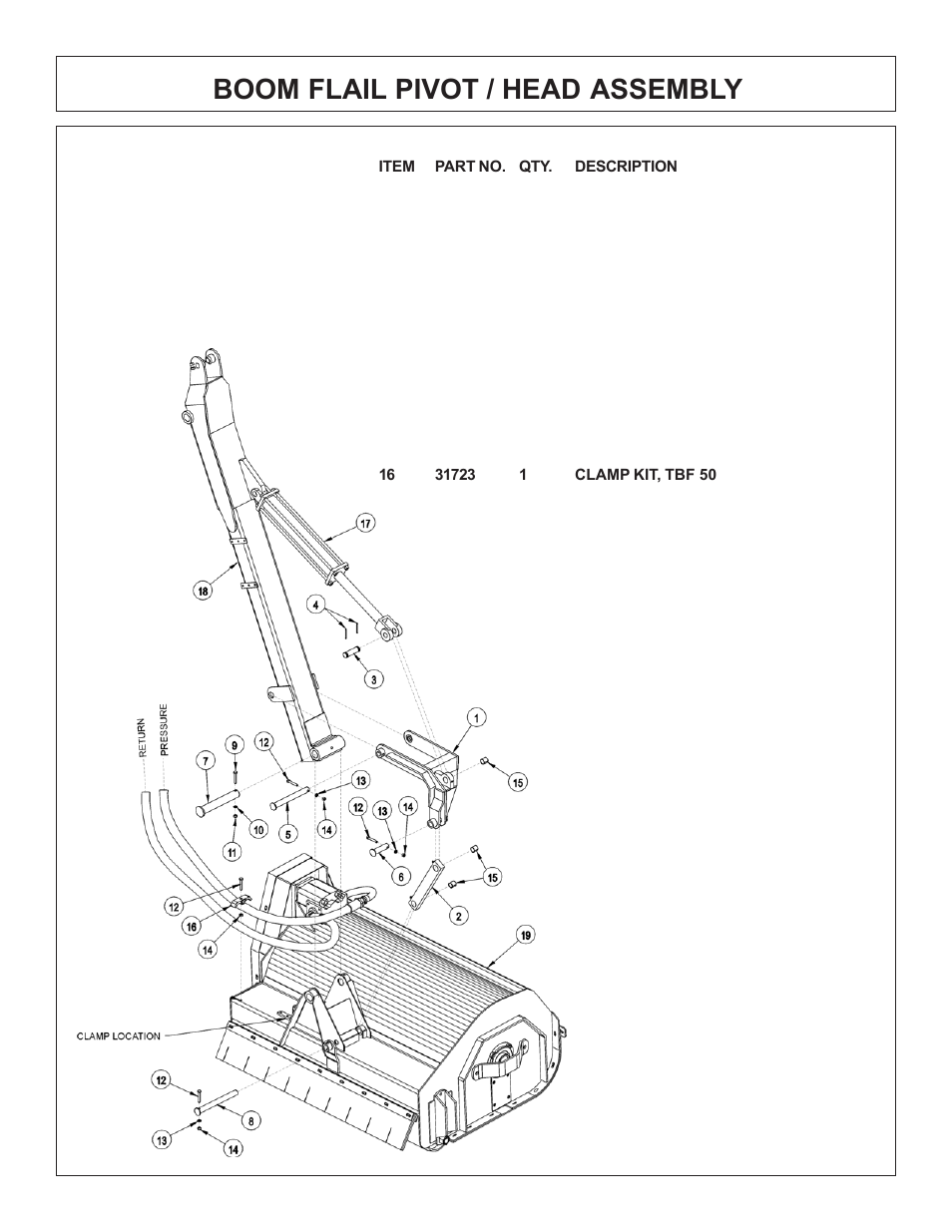 Boom flail pivot / head assembly | Tiger Products Co., Ltd COUGAR BOOM 7X30 User Manual | Page 153 / 188