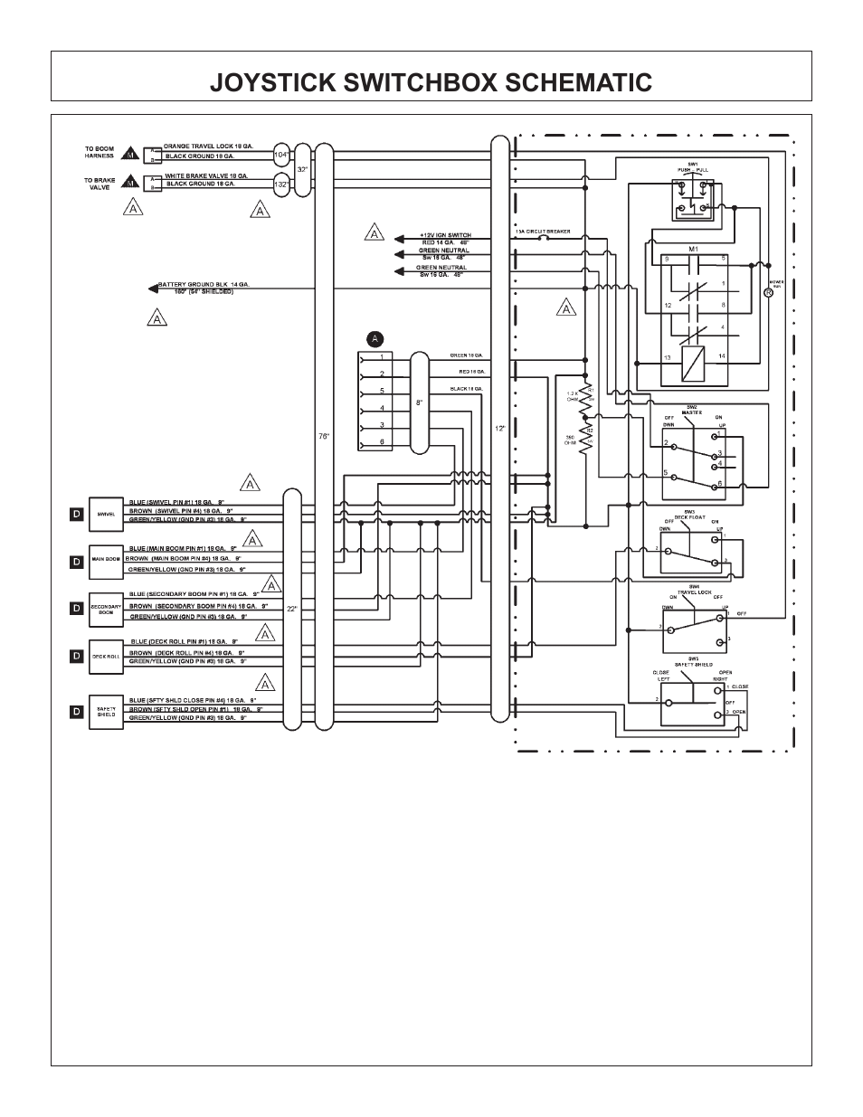 Joystick switchbox schematic | Tiger Products Co., Ltd COUGAR BOOM 7X30 User Manual | Page 176 / 188