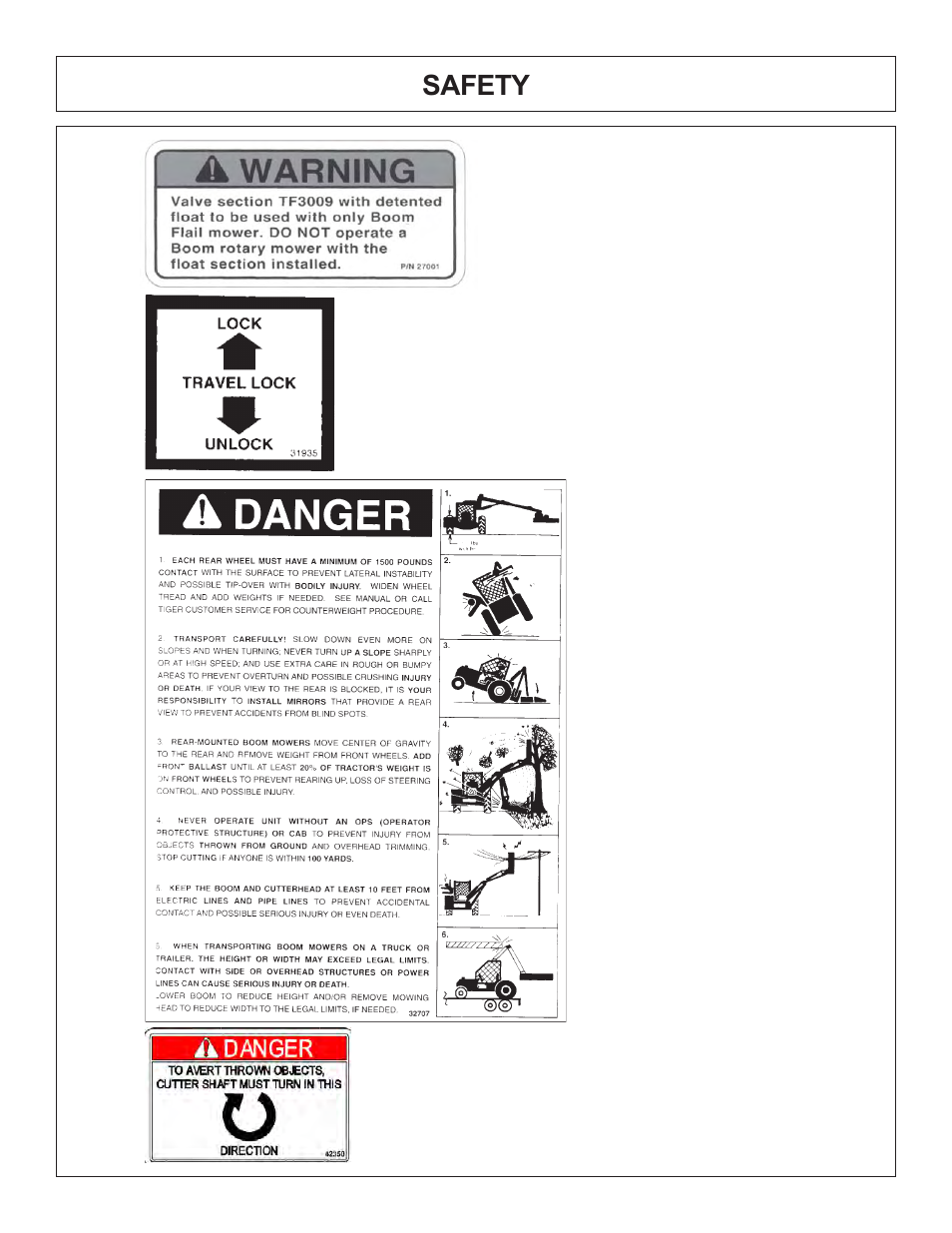 Safety | Tiger Products Co., Ltd COUGAR BOOM 7X30 User Manual | Page 22 / 188