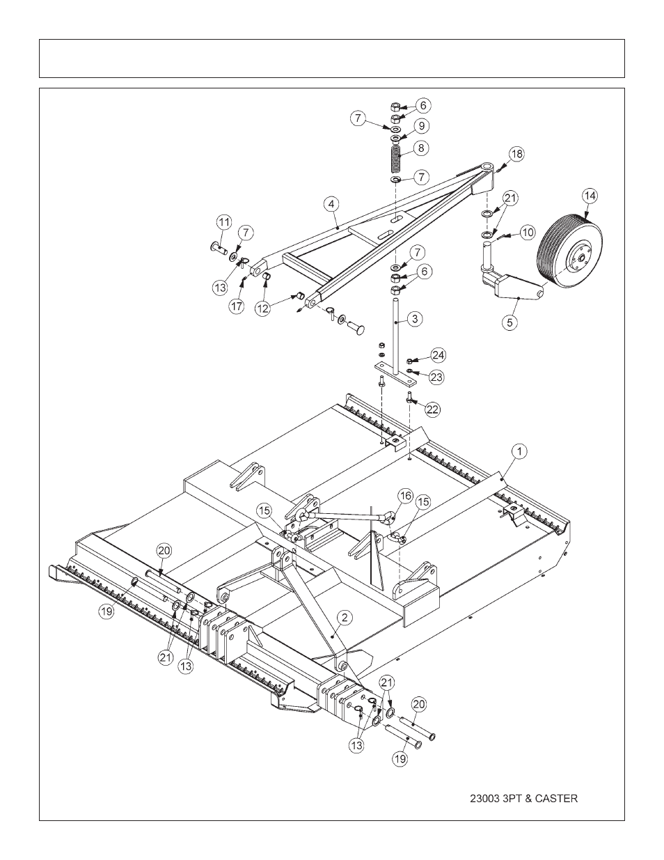 Rear rotary caster wheel & 3pt assembly | Tiger Products Co., Ltd 6020009 User Manual | Page 122 / 150