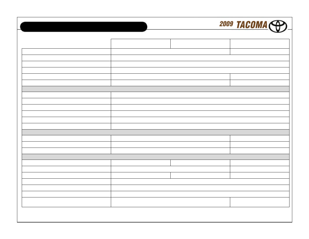 Specifications | TOYOTA 7131 User Manual | Page 8 / 15