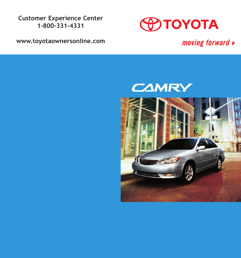 TOYOTA CAMRY 2006 User Manual | 13 pages