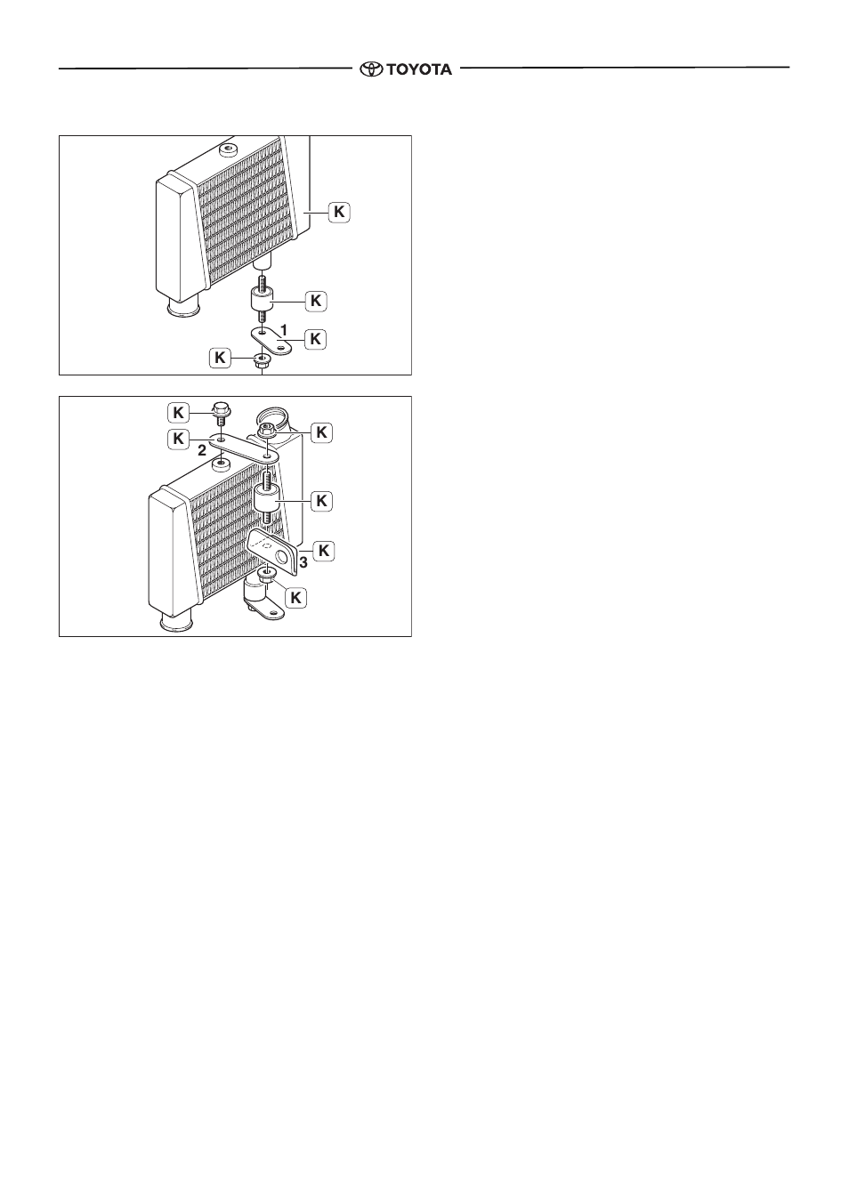 Intercooler preparation, Install lower bracket, Install upper bracket | TOYOTA pmn User Manual | Page 40 / 64