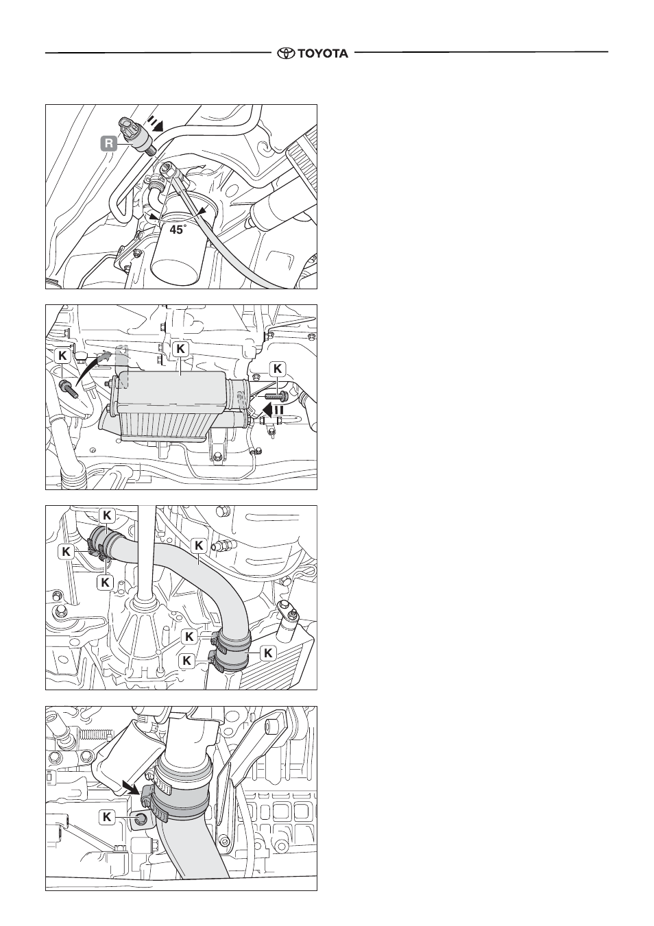 Install oil pressure switch, Install intercooler, Install intercooler inlet pipe | TOYOTA pmn User Manual | Page 50 / 64