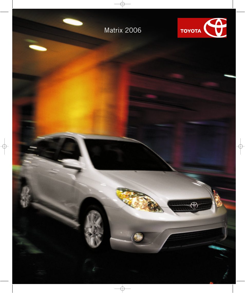 TOYOTA Matrix 2006 User Manual | 9 pages