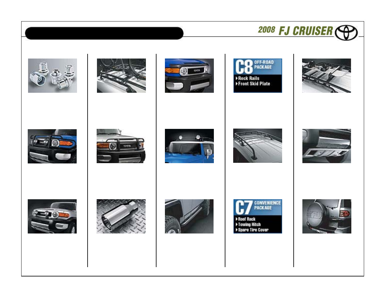 Accessories | TOYOTA 2008 User Manual | Page 10 / 15