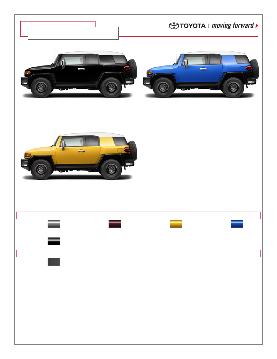 07 // fj cruiser | TOYOTA Cruiser 07 FJ User Manual | Page 2 / 14