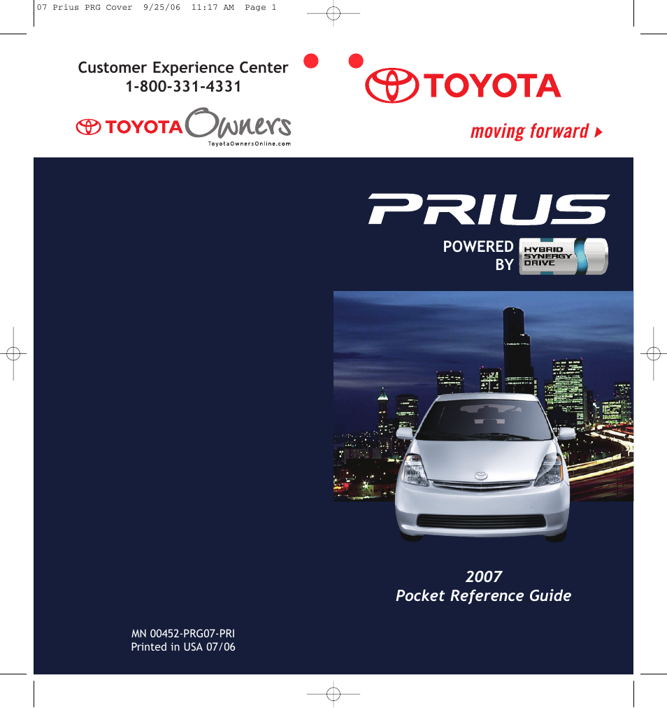 TOYOTA Prius 2007 User Manual | 17 pages