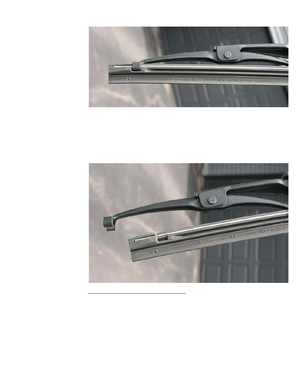 42bwindow wipers, Window wipers, Front blades | TOYOTA Prius HSD User Manual | Page 27 / 54