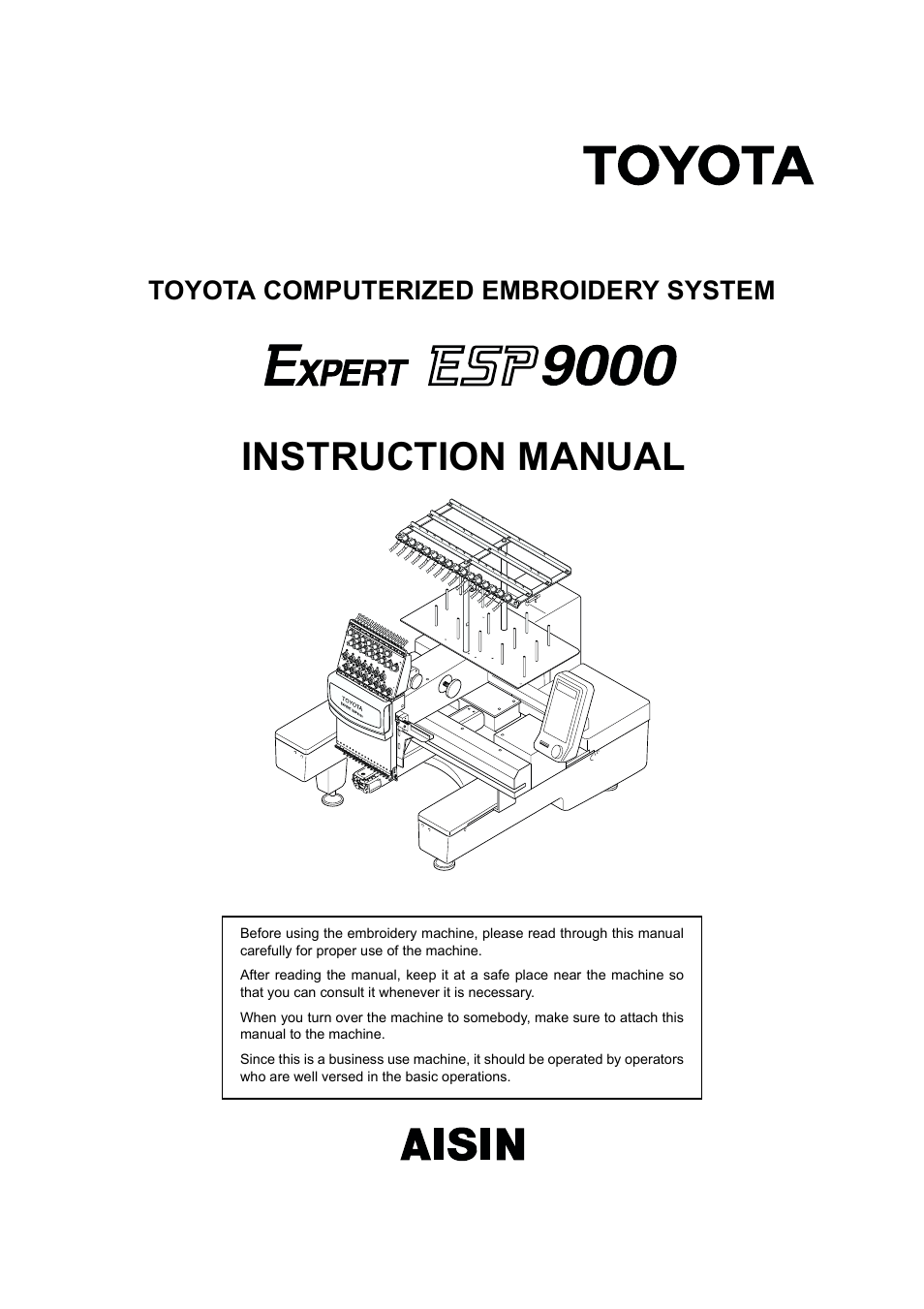 TOYOTA EPS9000 User Manual | 101 pages