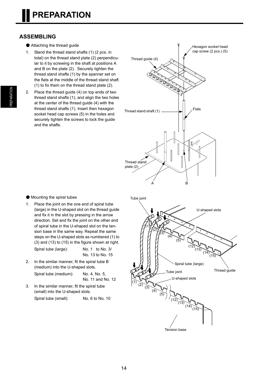 Assembling, Preparation | TOYOTA EPS9000 User Manual | Page 14 / 101