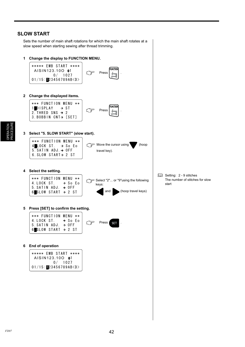 Slow start | TOYOTA EPS9000 User Manual | Page 42 / 101