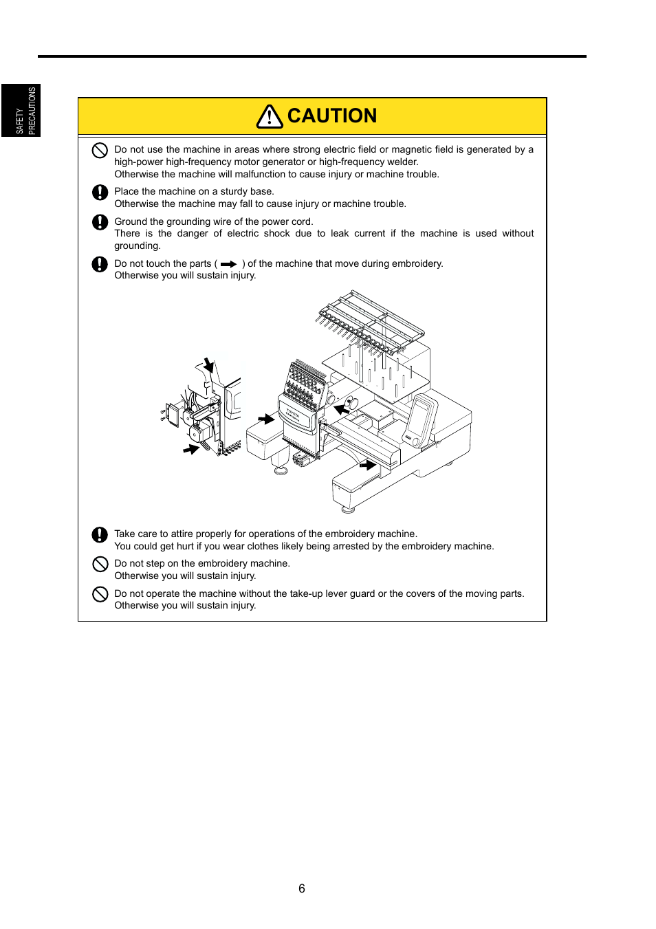 Caution | TOYOTA EPS9000 User Manual | Page 6 / 101