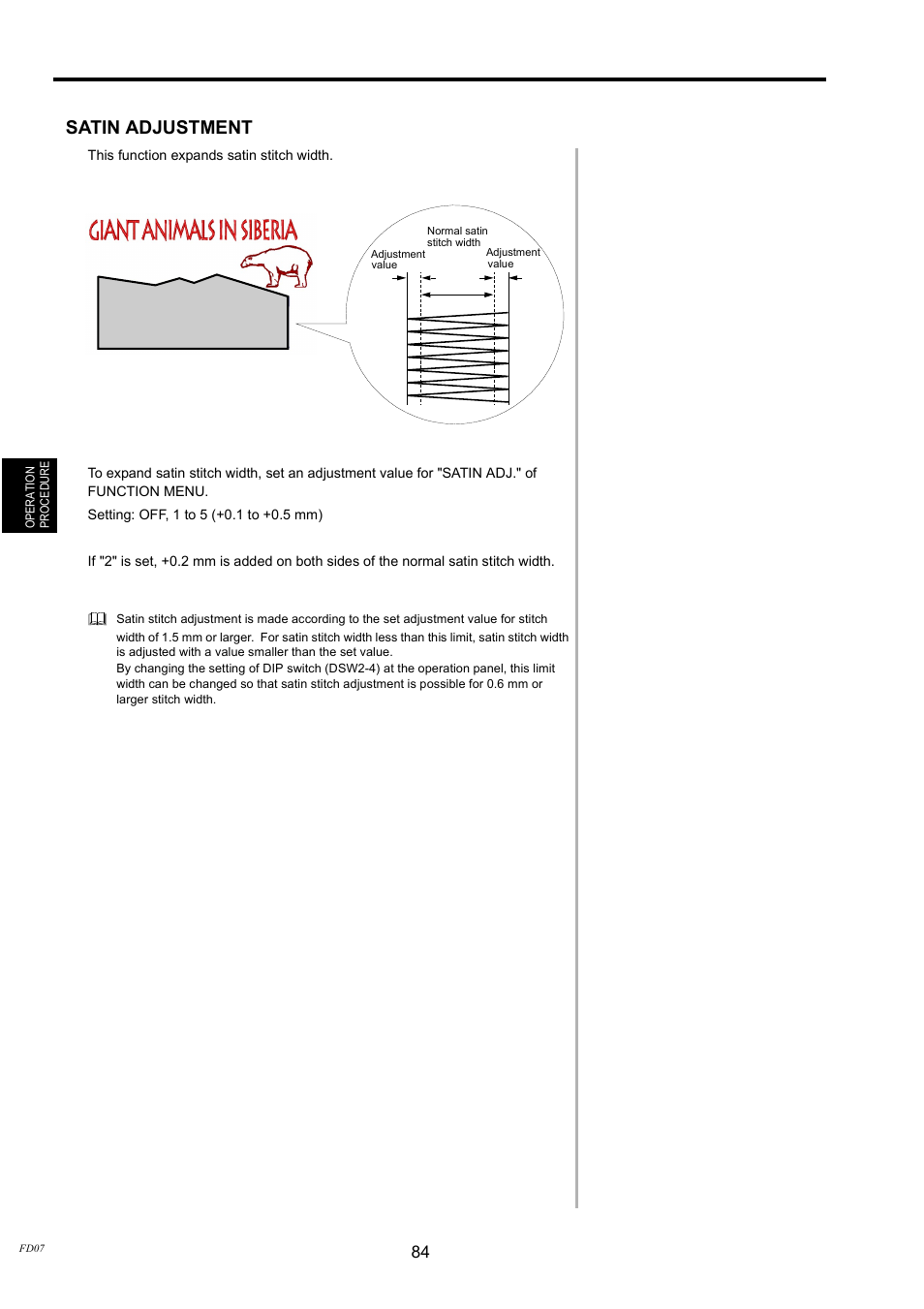 Satin adjustment | TOYOTA EPS9000 User Manual | Page 84 / 101