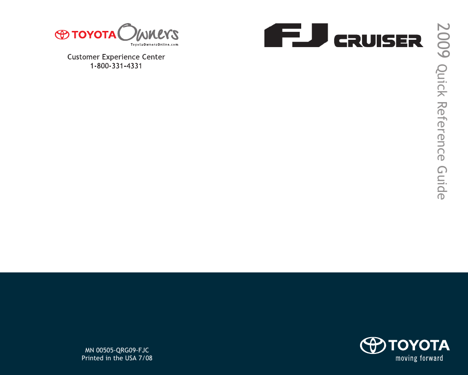 TOYOTA FJ Cruiser User Manual | Page 15 / 15