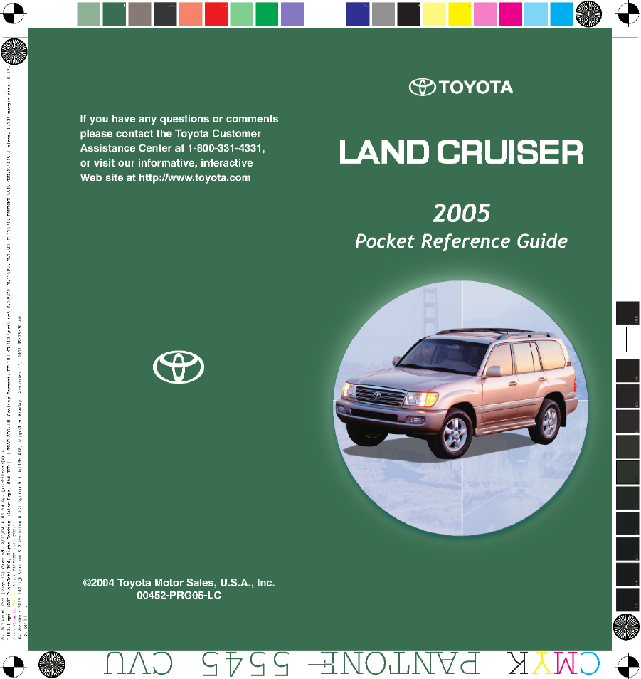 TOYOTA 2005 User Manual | 17 pages