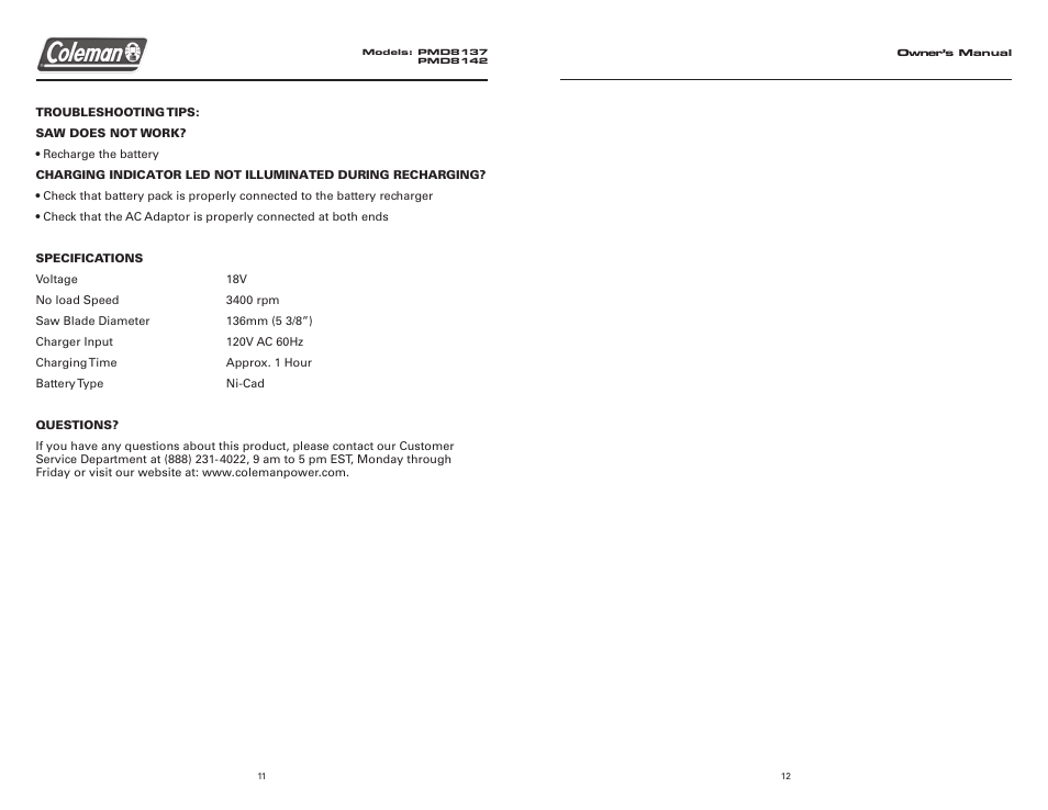 Team Products PMD8137 User Manual | Page 8 / 8