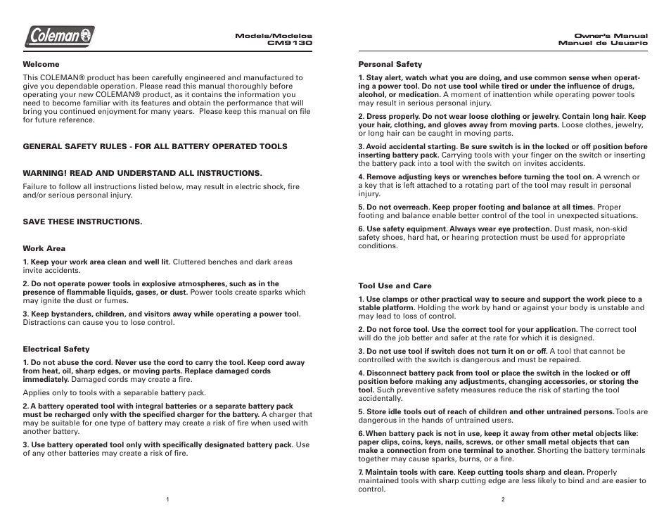 Team Products CM9130 User Manual | Page 2 / 12