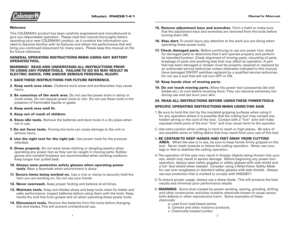 Team Products PMD8141 User Manual | Page 2 / 6