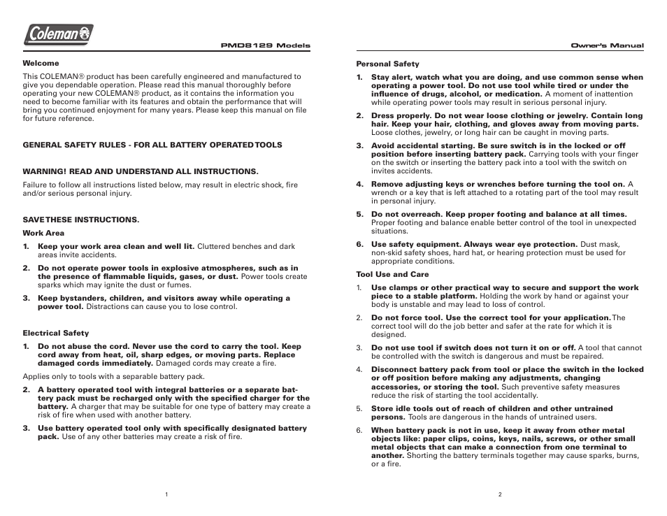 Team Products PMD8129 Model User Manual | Page 3 / 8