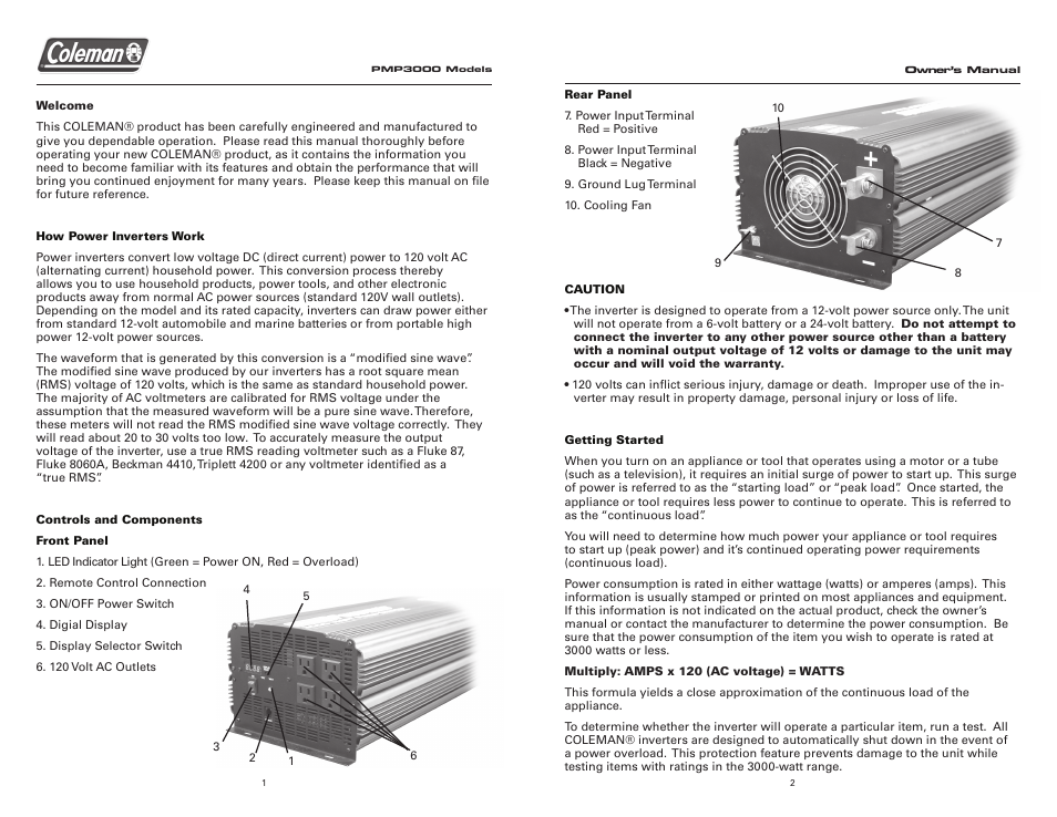 Team Products PMP3000 User Manual | Page 2 / 6