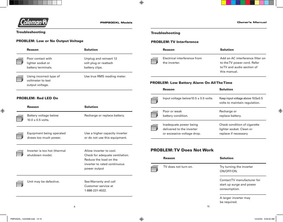 Team Products PMP200XL User Manual | Page 7 / 8