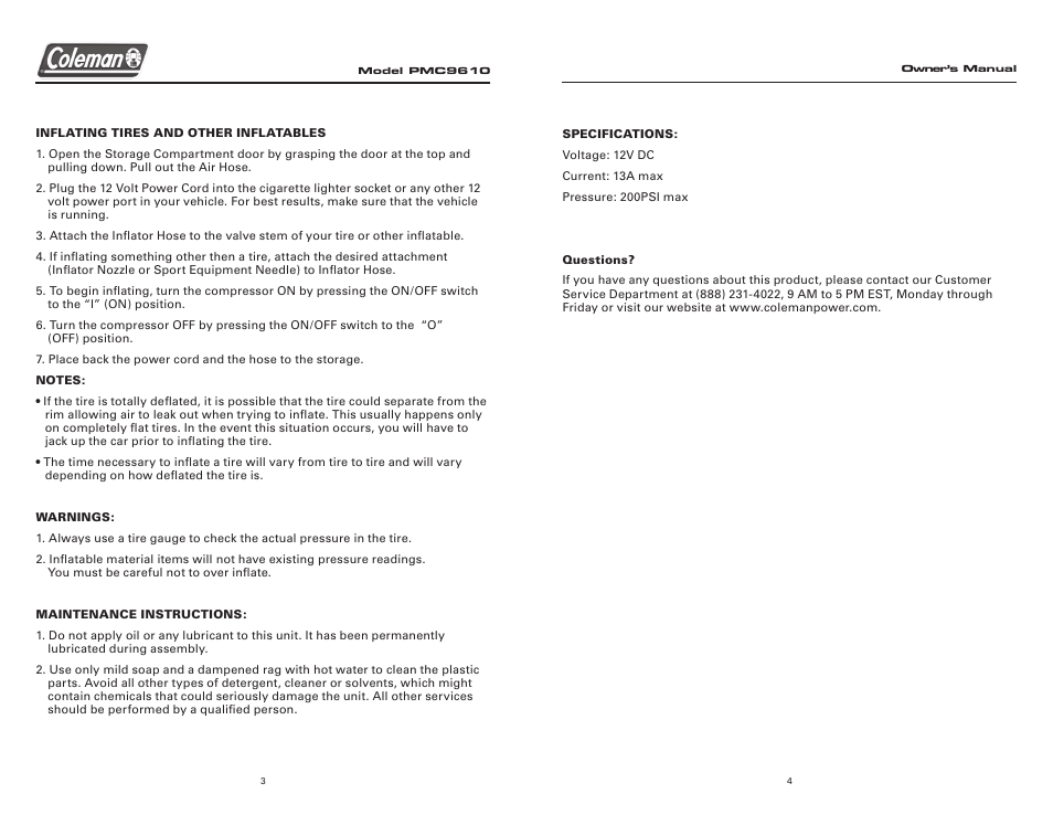 Team Products PMC9610 User Manual | Page 4 / 4