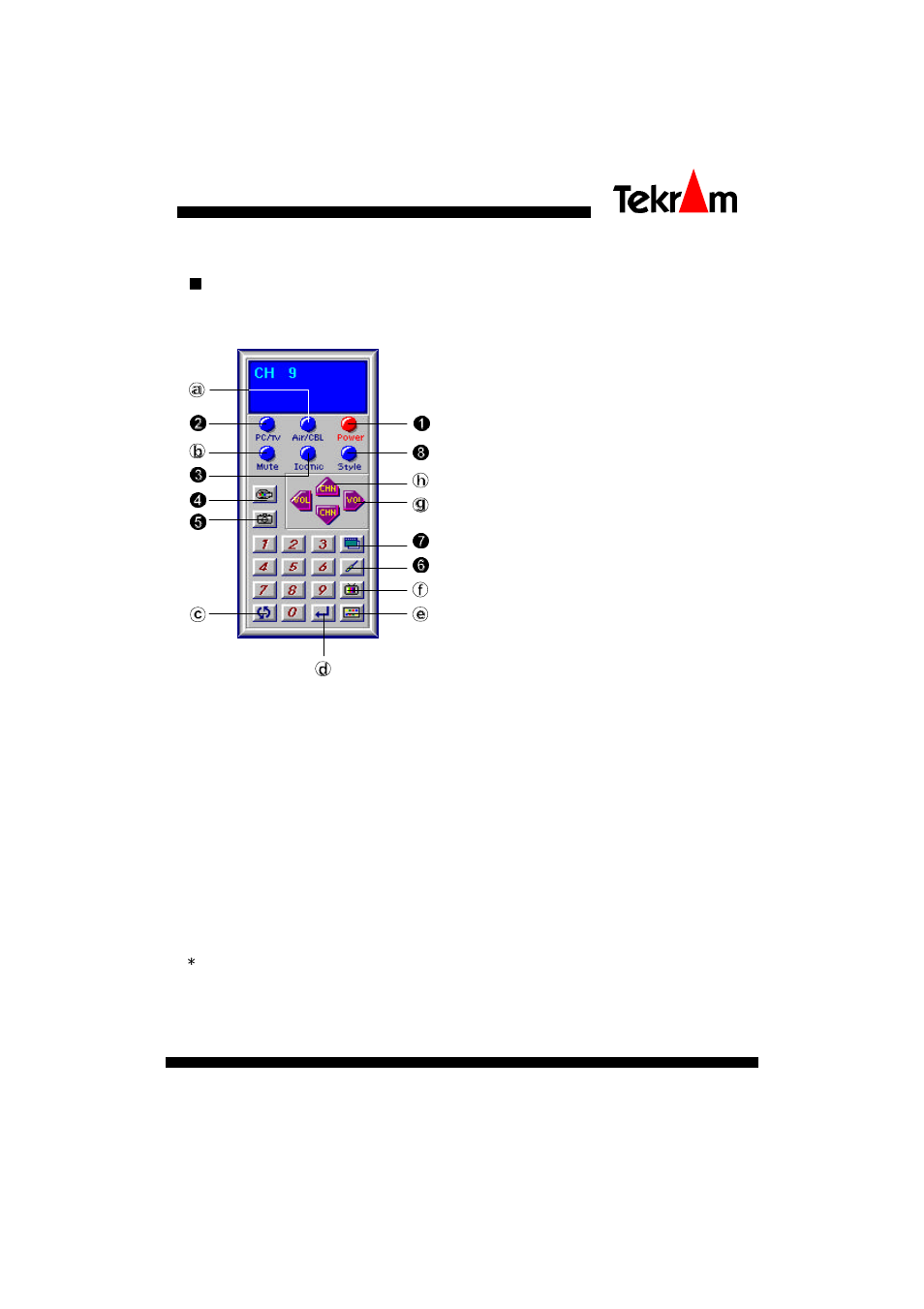 Nn control panel | Tekram Technology M205 User Manual | Page 17 / 32
