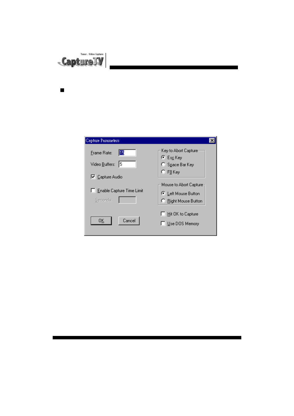 Nn video capture | Tekram Technology M205 User Manual | Page 22 / 32
