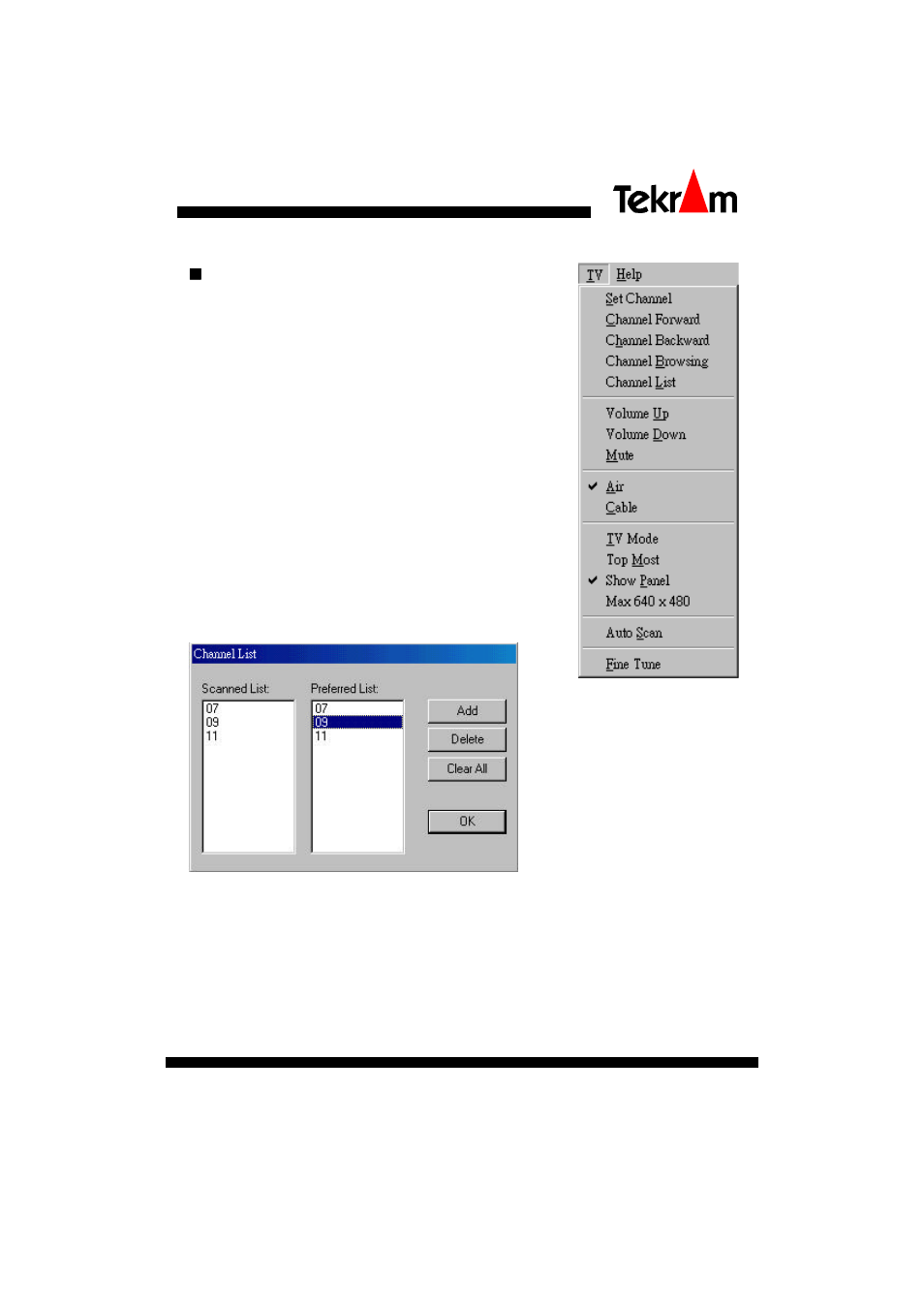 Nn the tv tuner | Tekram Technology M205 User Manual | Page 27 / 32