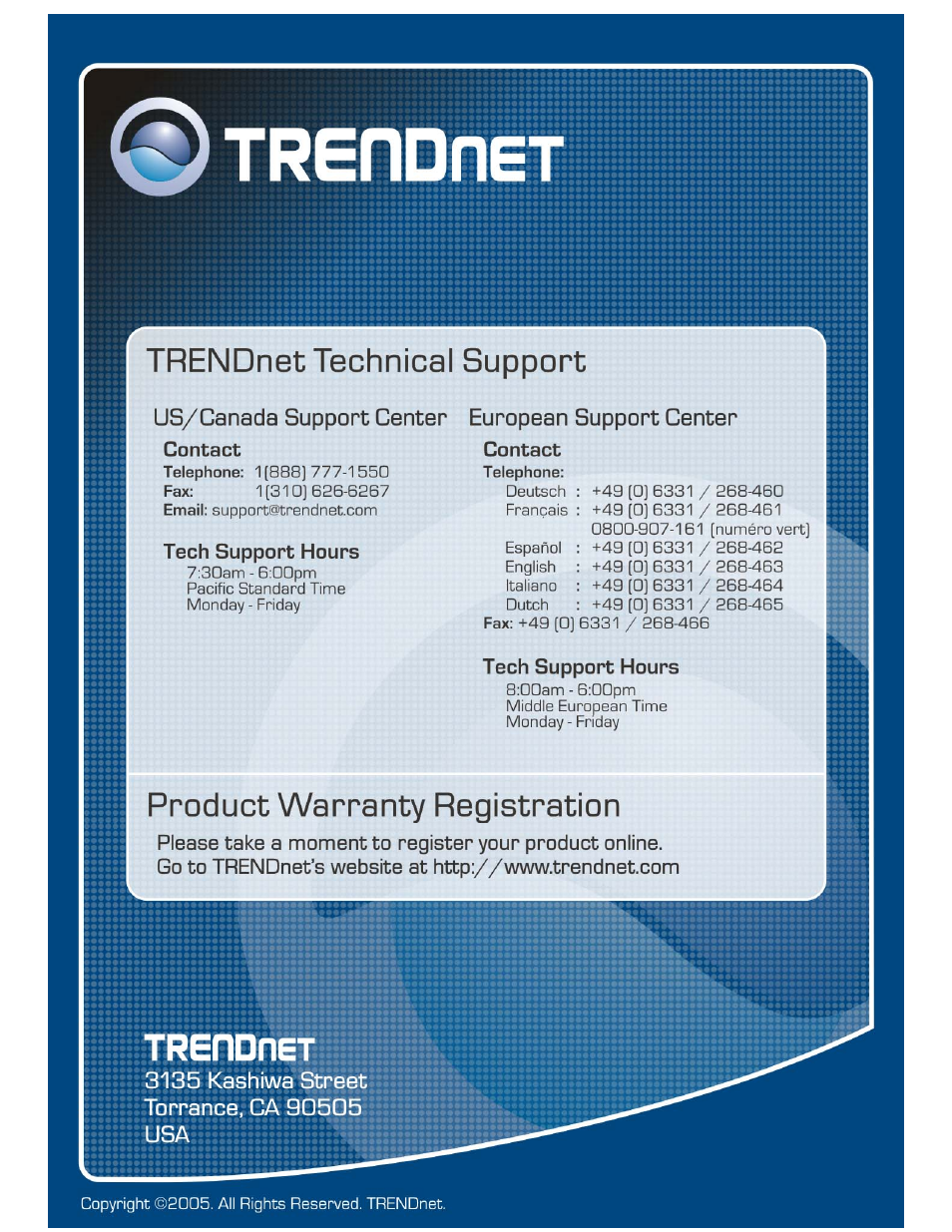 TRENDnet TEW-429UF User Manual | Page 44 / 44