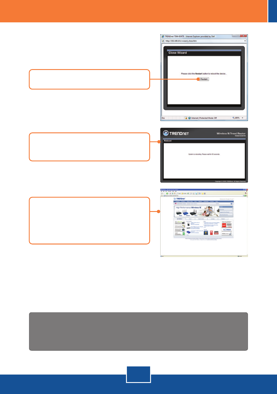 Your configuration is now complete | TRENDnet TEW-654TR User Manual | Page 10 / 18