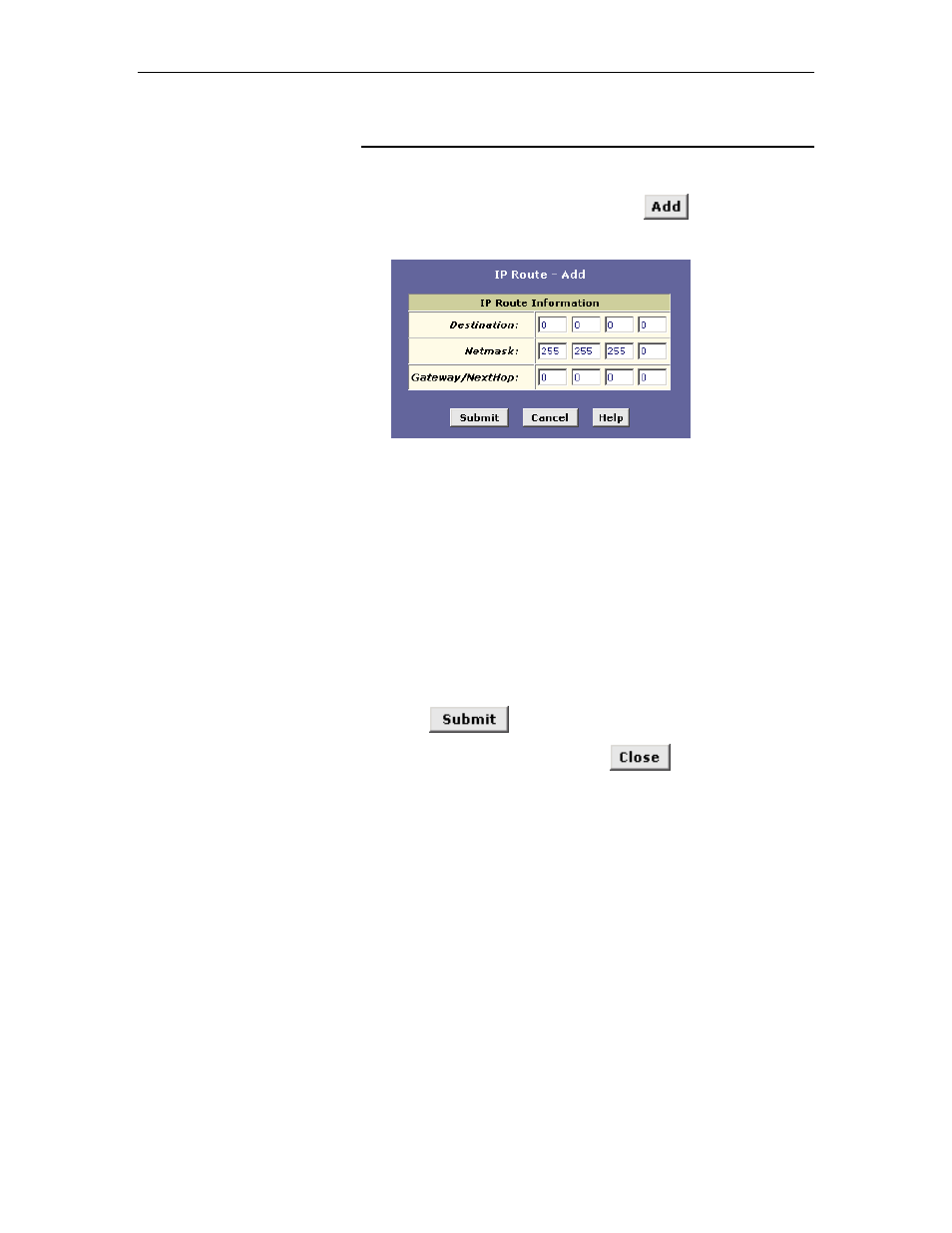 Adding ip routes | TRENDnet TDM-E400 User Manual | Page 110 / 205