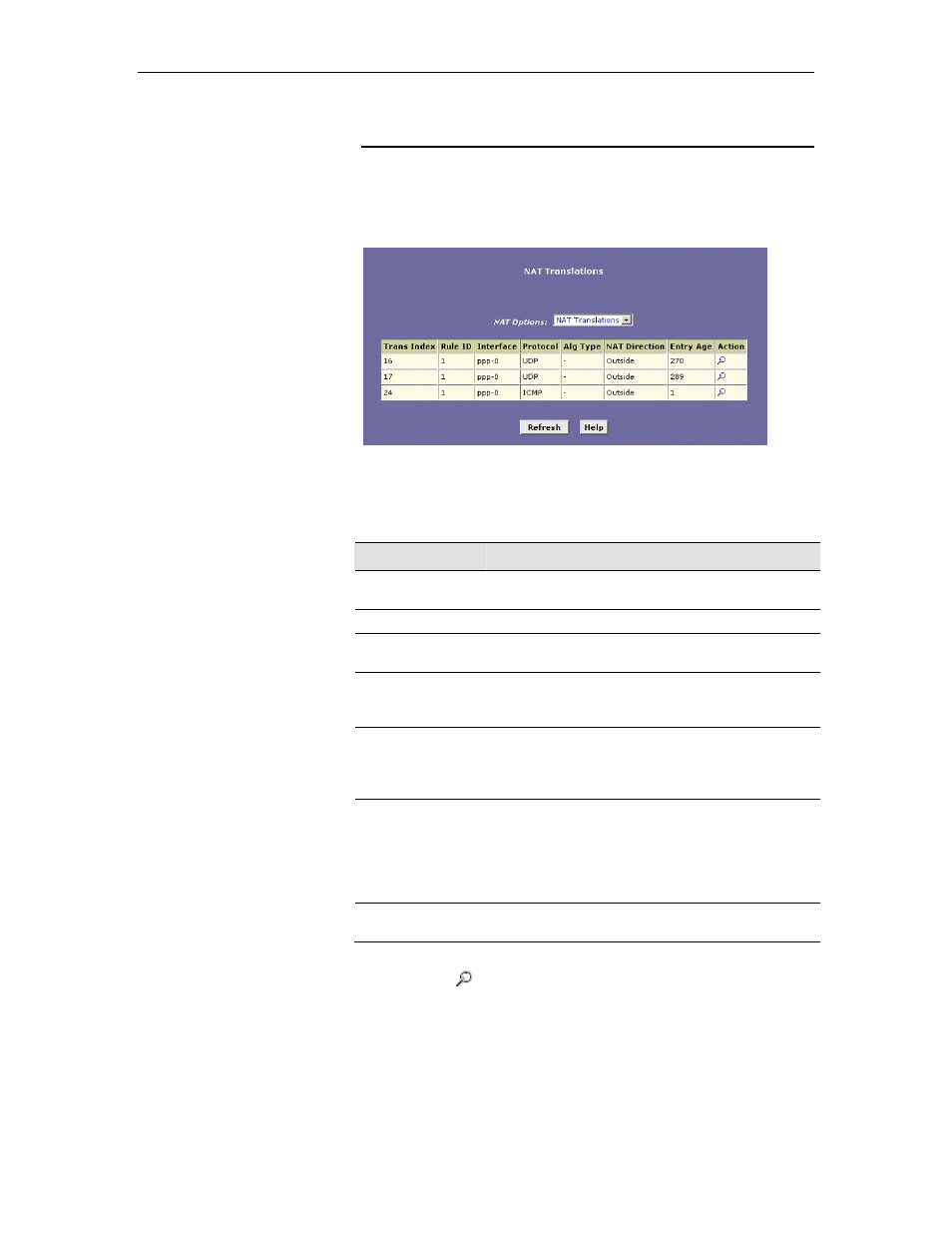 Viewing current nat translations | TRENDnet TDM-E400 User Manual | Page 123 / 205