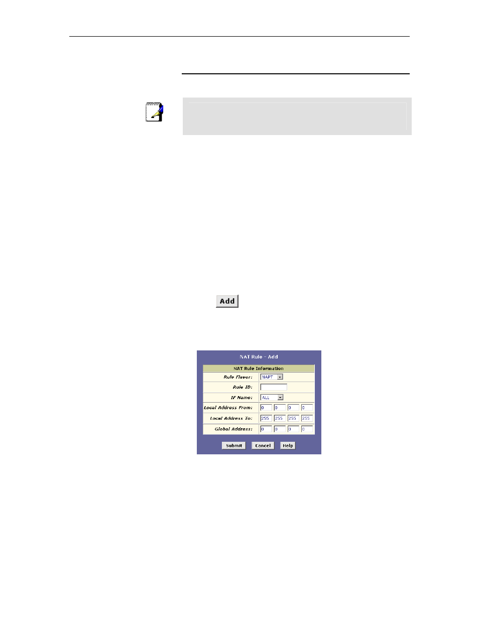 Adding nat rules | TRENDnet TDM-E400 User Manual | Page 125 / 205