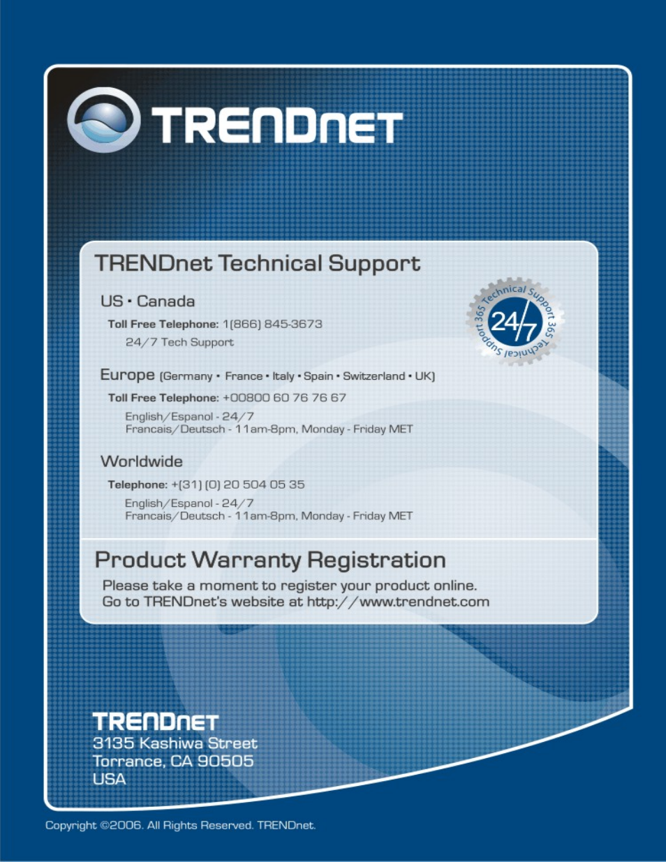 TRENDnet TDM-E400 User Manual | Page 205 / 205