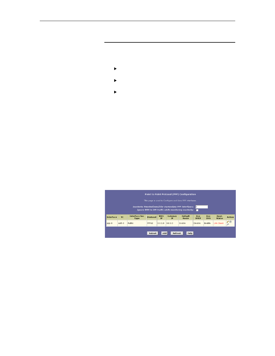 Configuring ppp interfaces, Viewing your current ppp configuration, See “configuring ppp interfaces” on | 61 for instru | TRENDnet TDM-E400 User Manual | Page 61 / 205