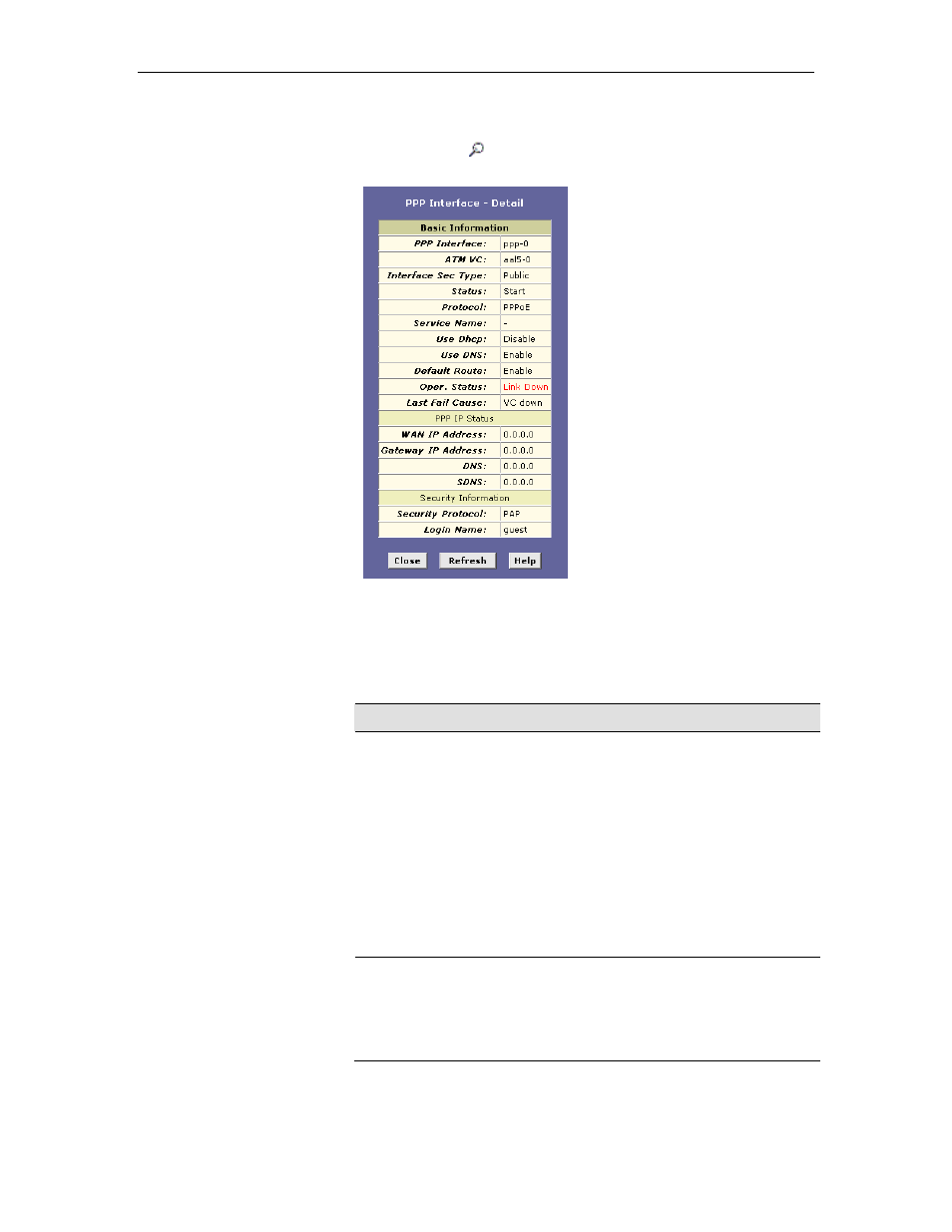 Viewing ppp interface details | TRENDnet TDM-E400 User Manual | Page 64 / 205