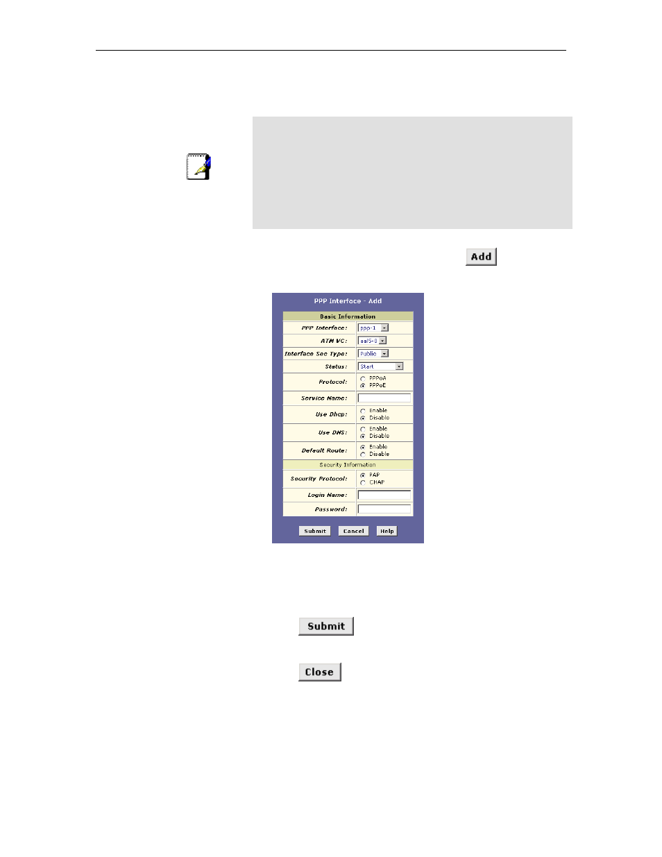 Adding a ppp interface | TRENDnet TDM-E400 User Manual | Page 66 / 205